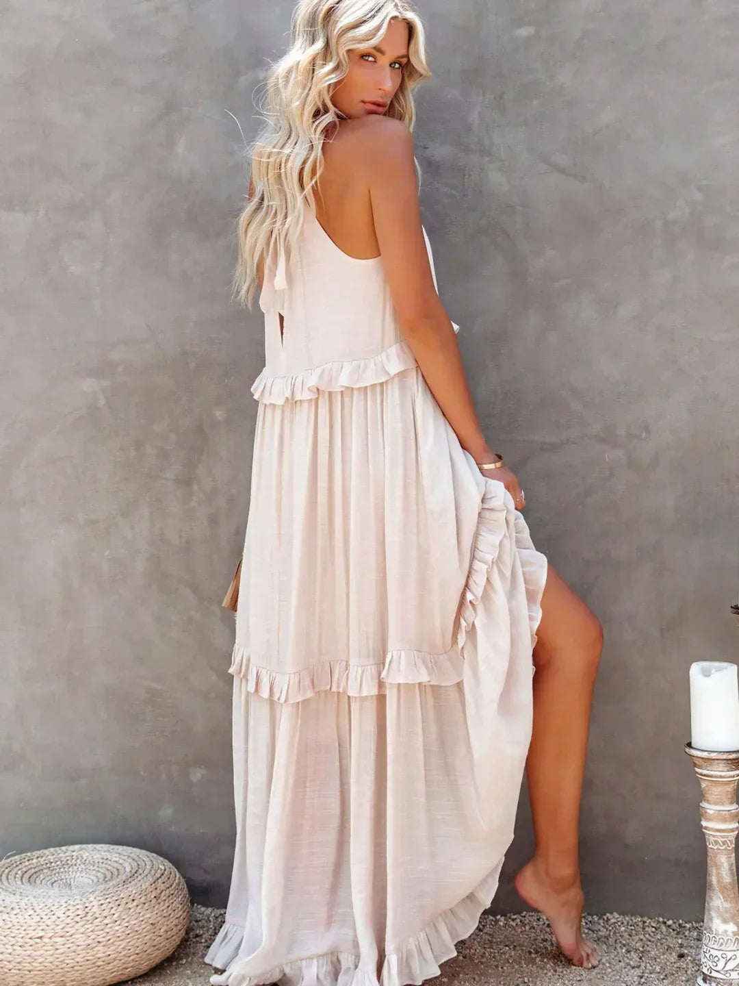 Charlize™ - Sunshine Ruffle Maxi Dress