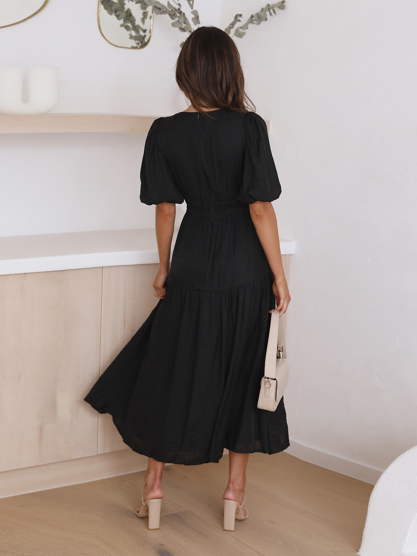 Lucilia™ - Sophisticated Puff-Sleeve Dress