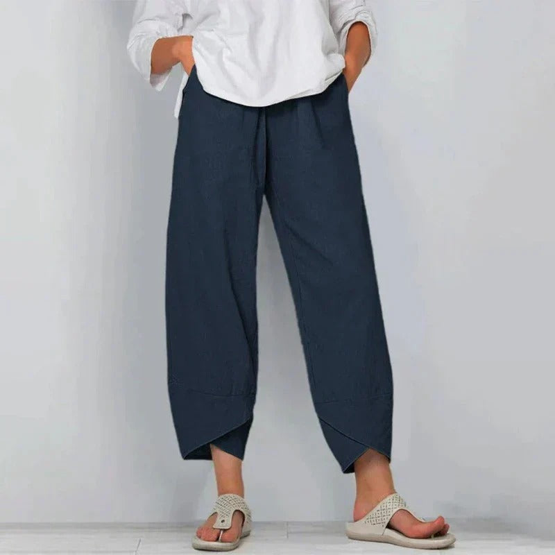 Natalie™- Chic Cotton & Linen Trousers
