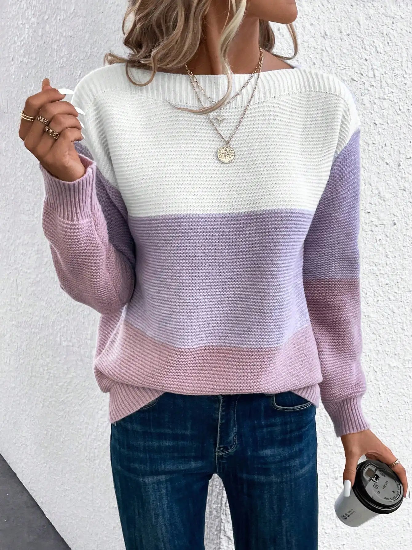 Fionella™ - Cozy Ombre Knit Sweater