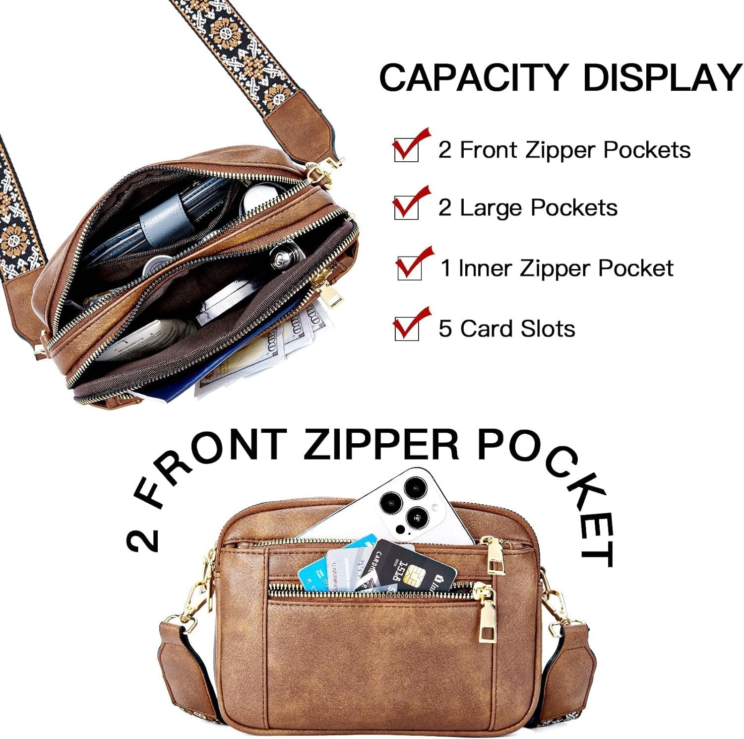 Marvel™ - Solara Leather Shoulder Bag