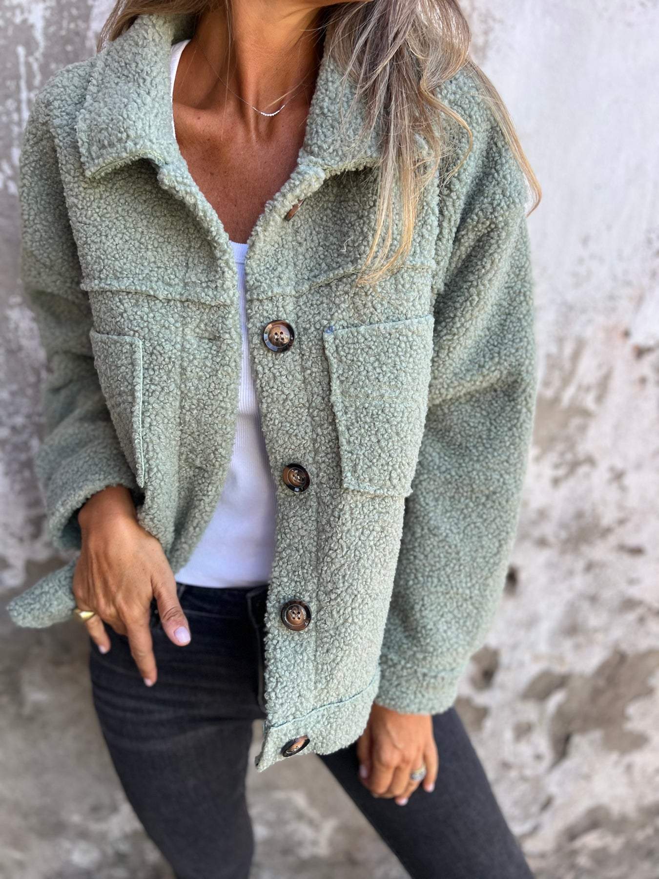 Ubreya™ - Premium Soft-Touch Button-Up Jacket