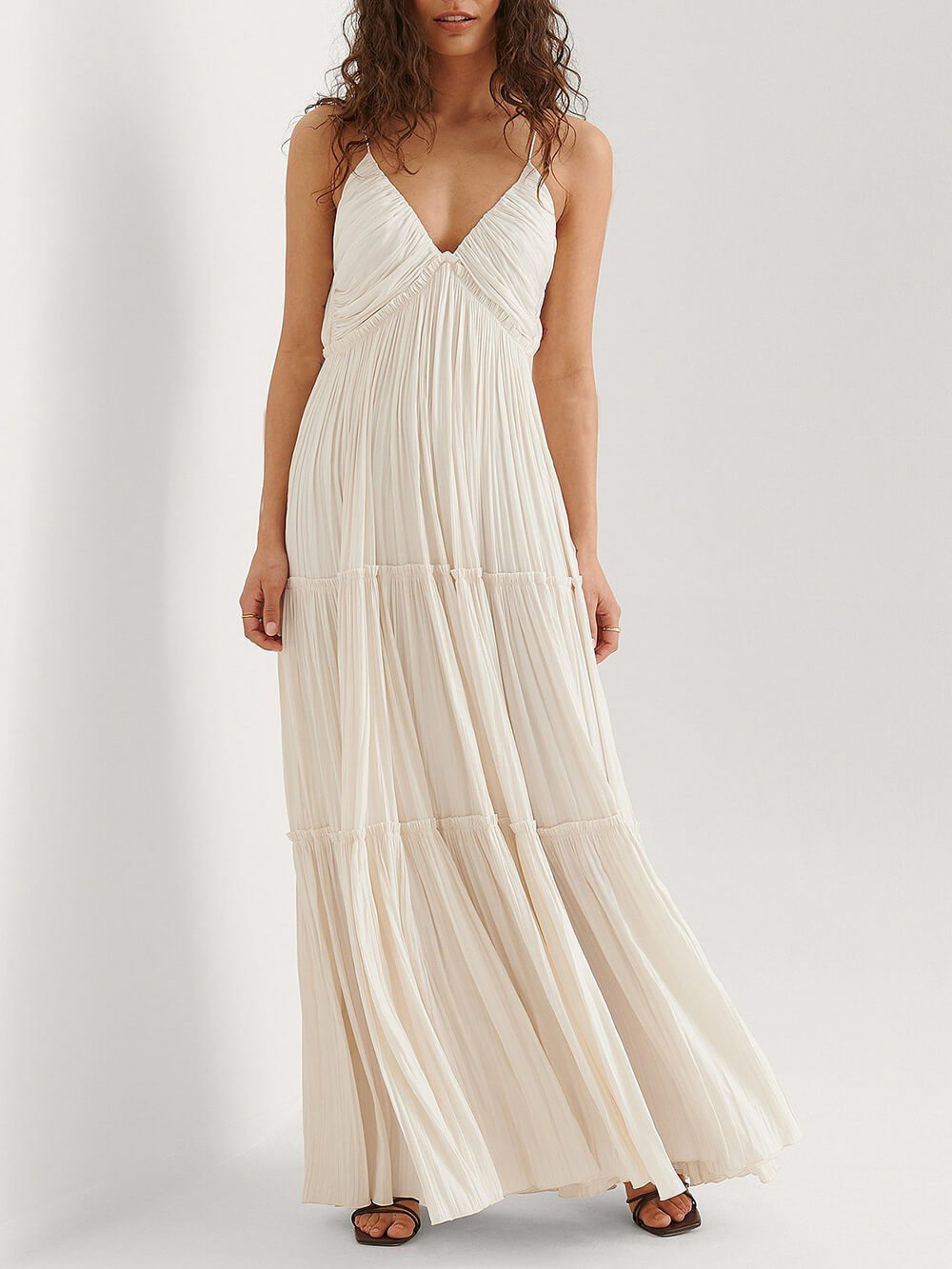 Felina™ - Pleated Maxi Dress