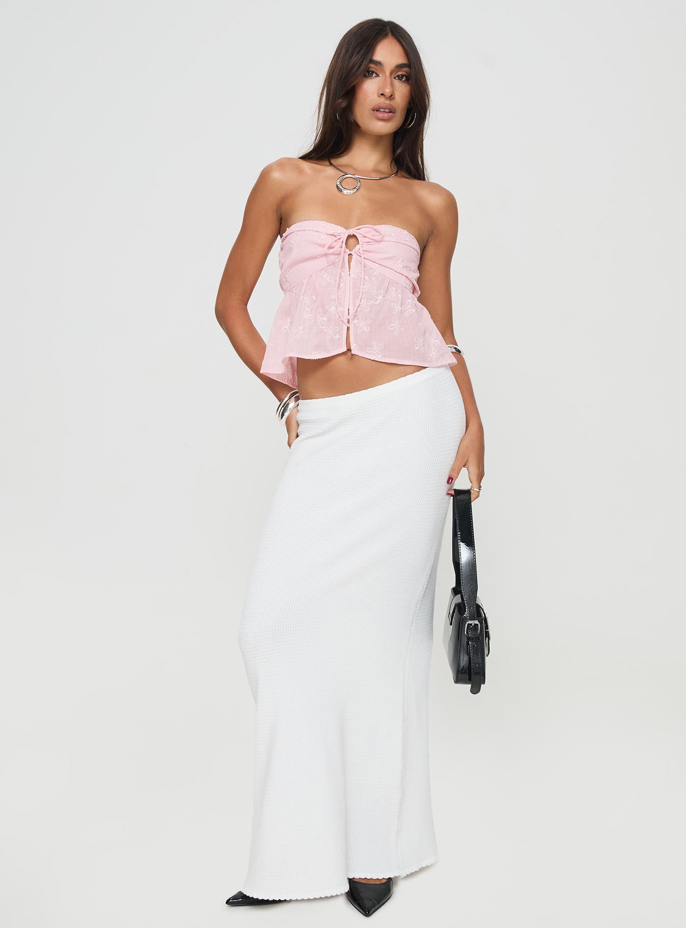 Avielle™ - Front-Knot Pink Top