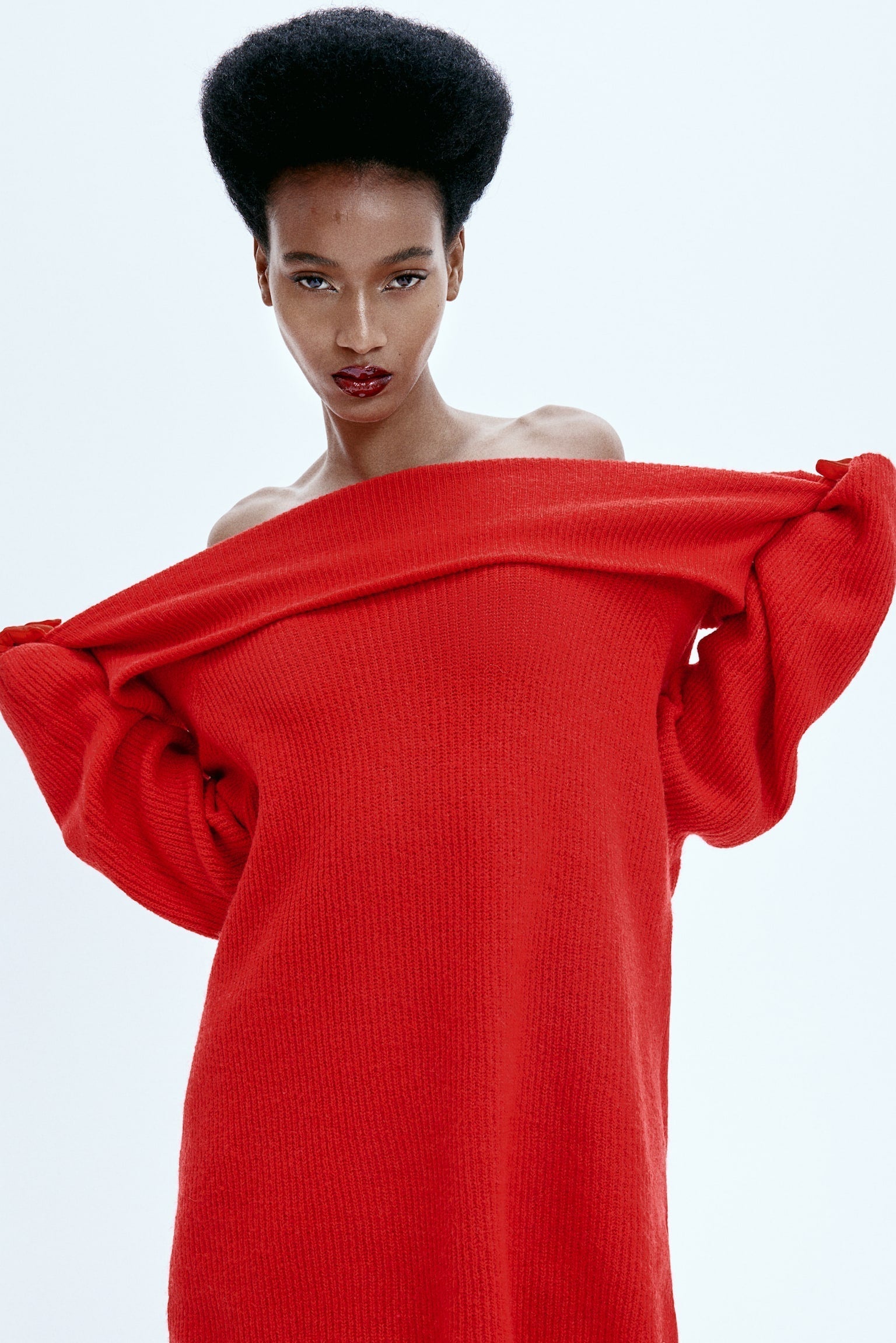 Maelira™ - Off-Shoulder Layered Knitted Top