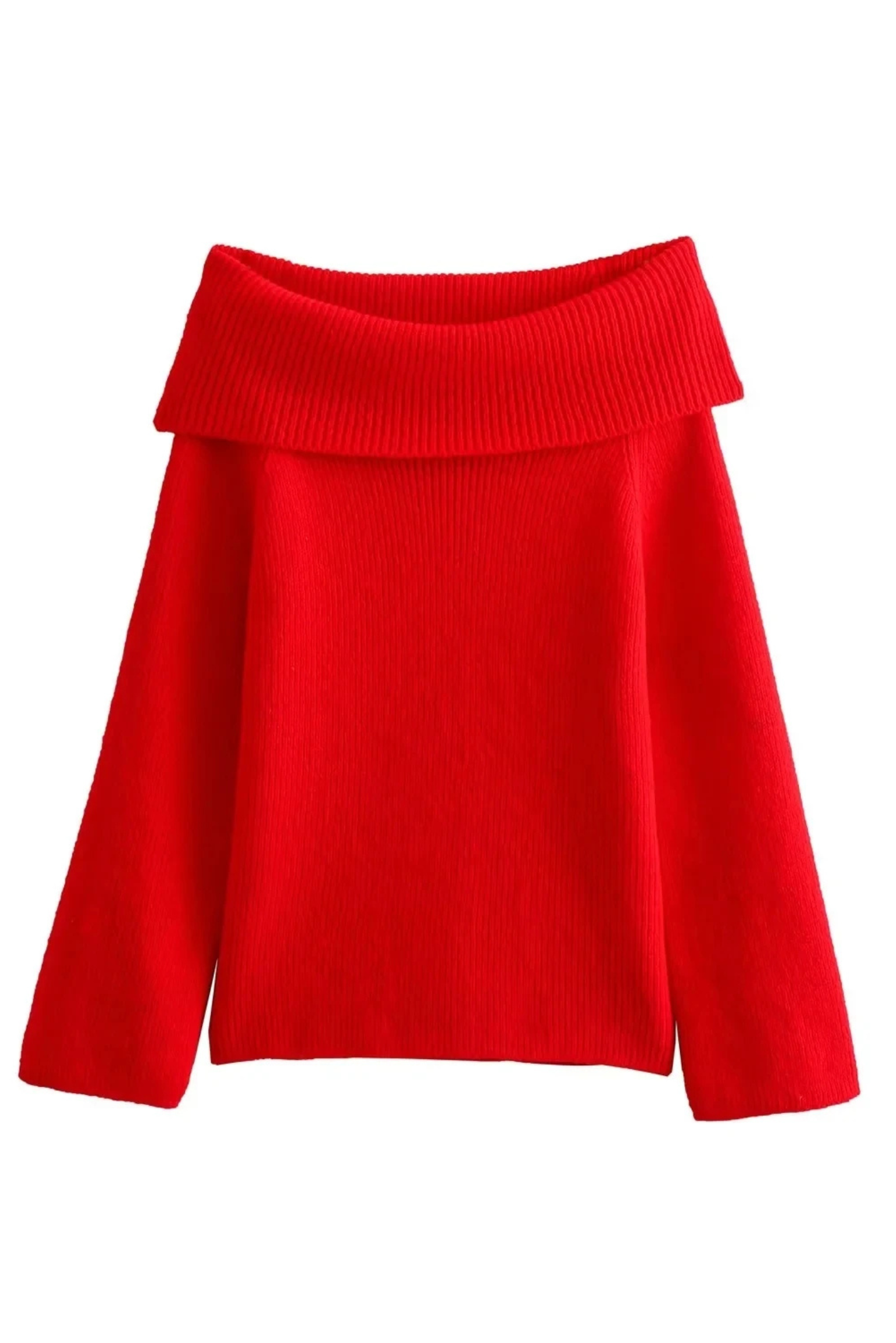 Maelira™ - Off-Shoulder Layered Knitted Top