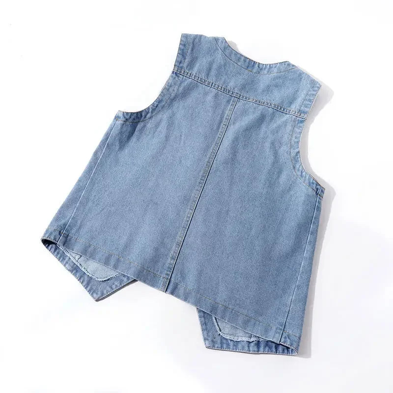 Sleeveless Denim Vest