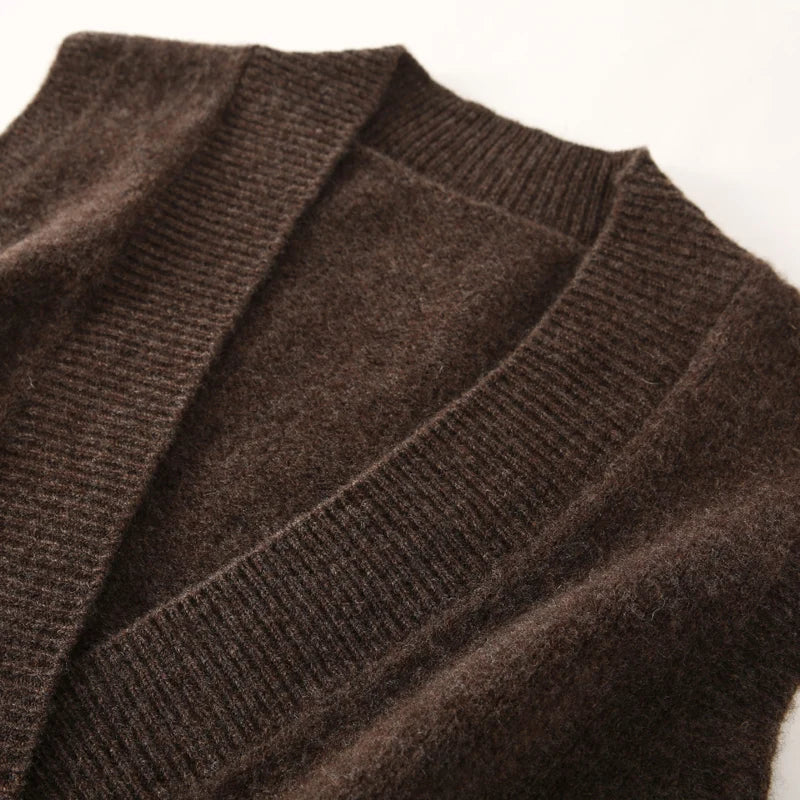 100% Merino Wool Sleeveless Pullover