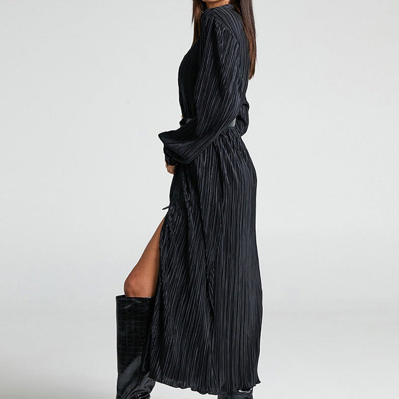 Evita™ Pleated Long Dress