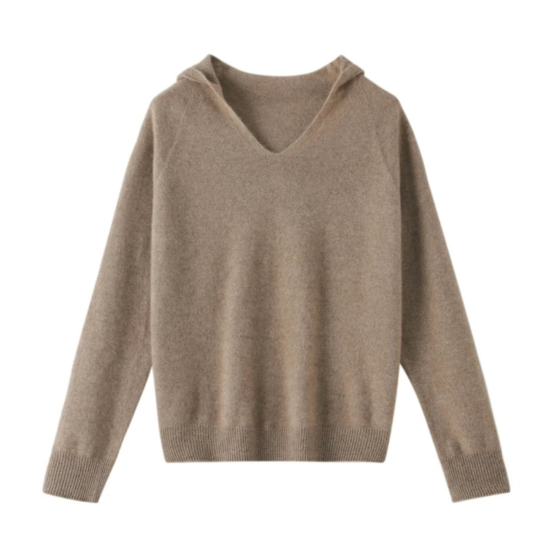 100% Merino Wool - Cozy women's hoodie