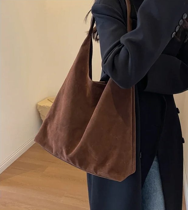 Mina™ - Suede shoulder bag