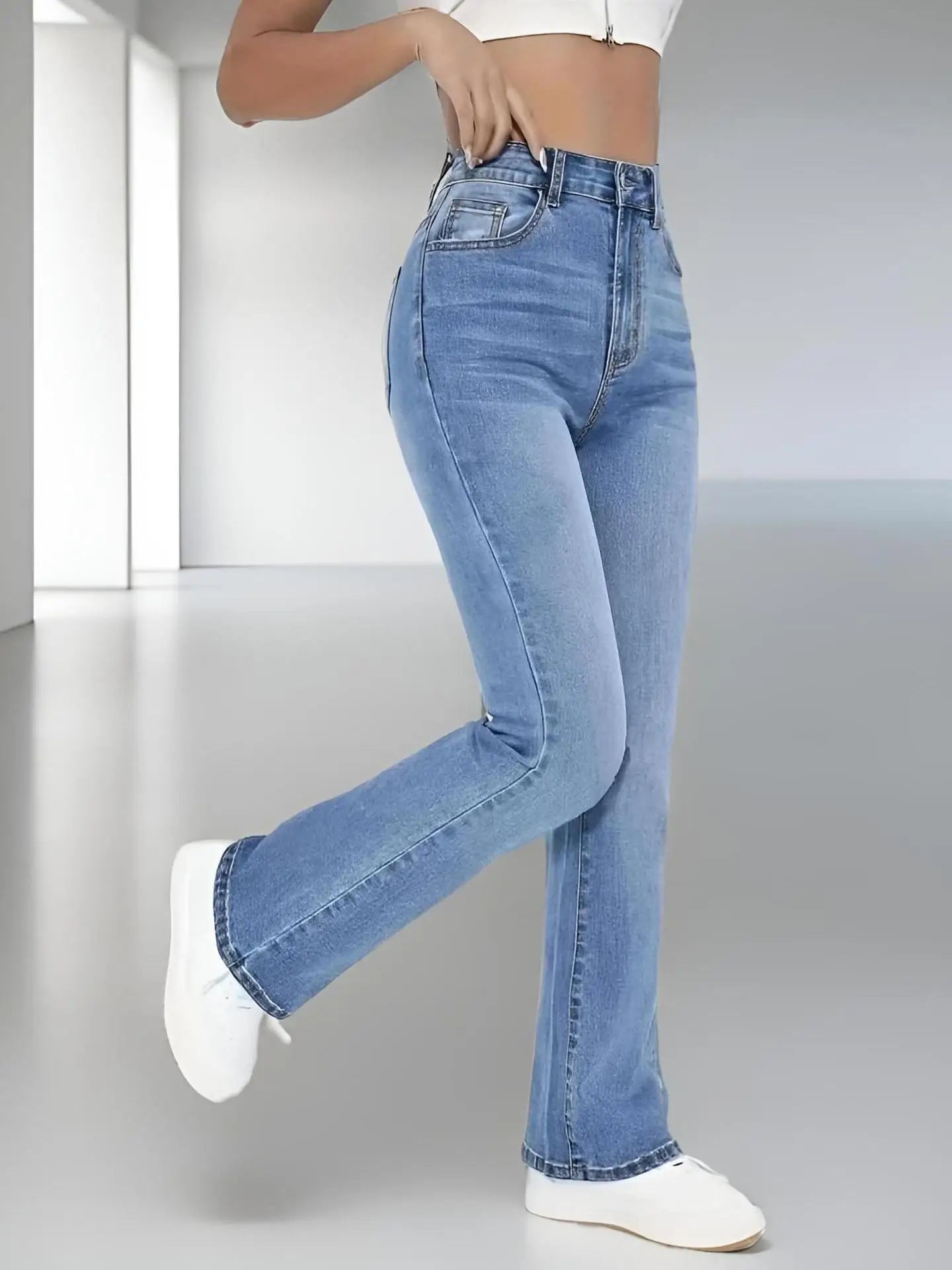 Elevate High-Waist Flare Jeans