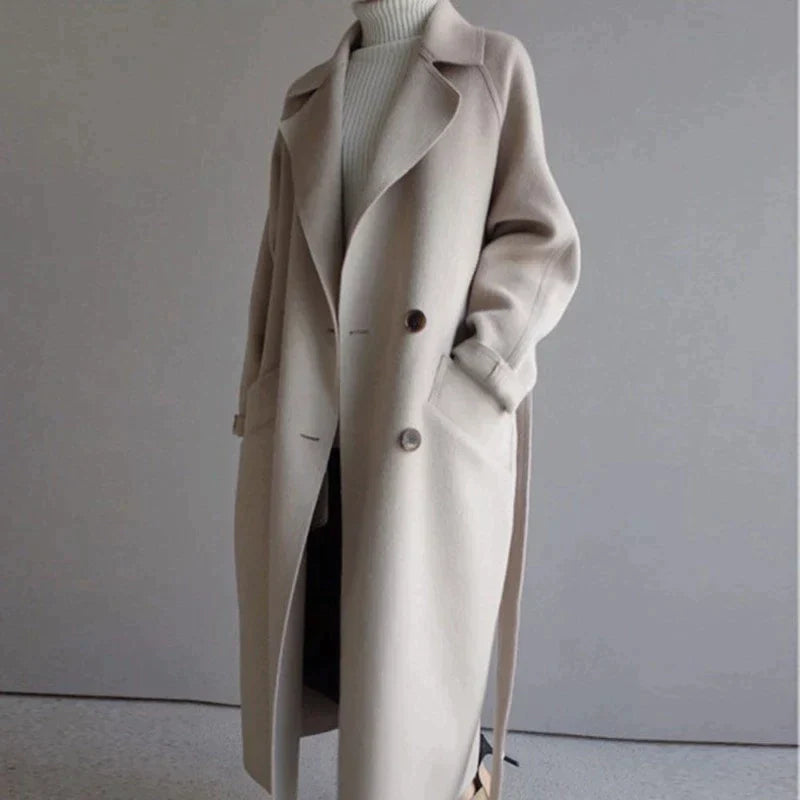 Leonie™ - Long wool coat for women