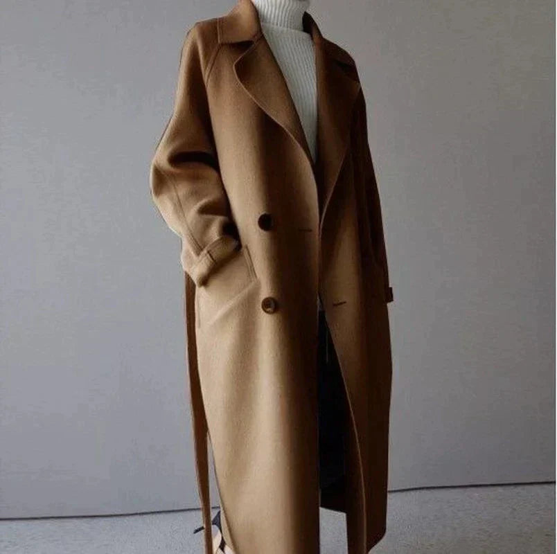 Leonie™ - Long wool coat for women