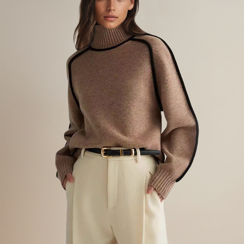 Amedea™ - Luxe Ribbed Turtleneck Sweater