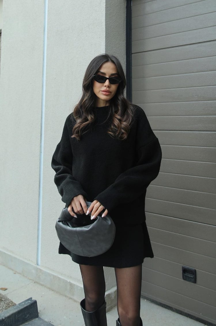 Ellora™ - Luxe Chic Sweater Skirt Ensemble