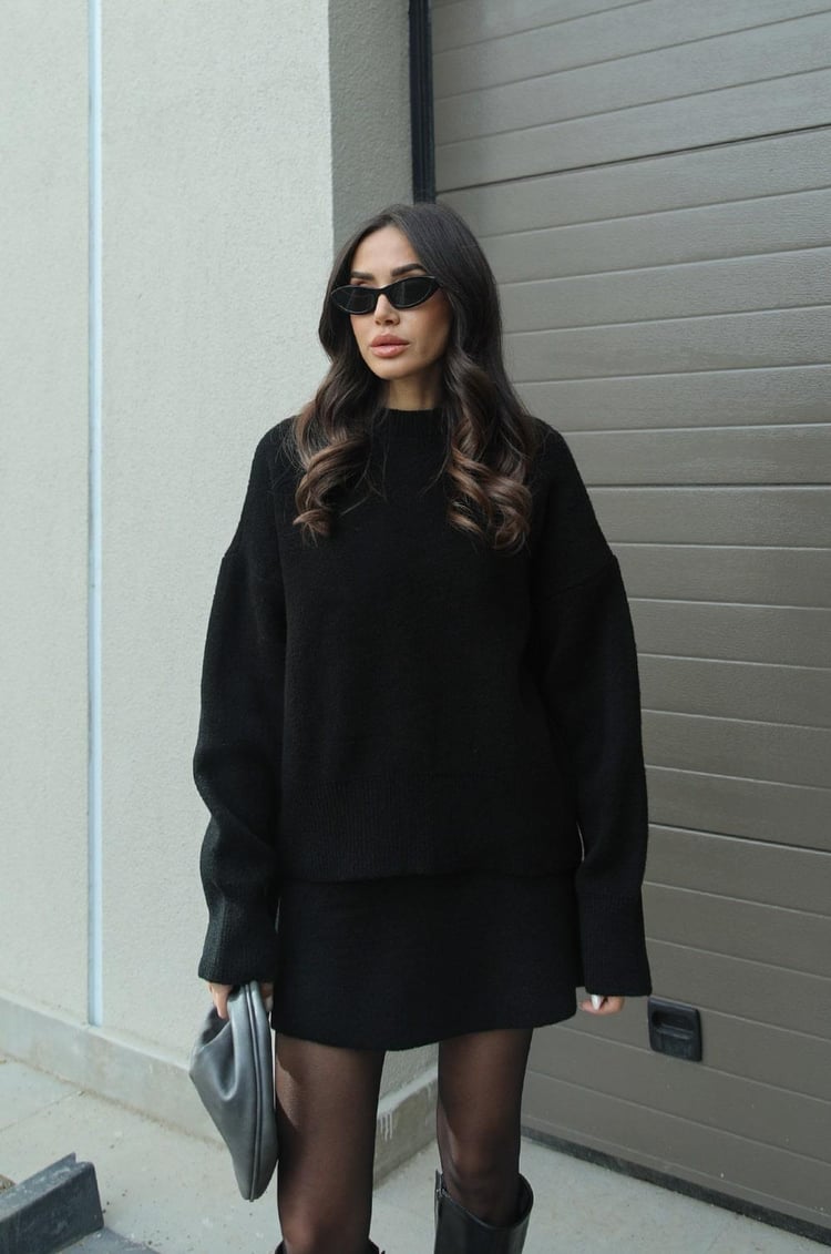 Ellora™ - Luxe Chic Sweater Skirt Ensemble