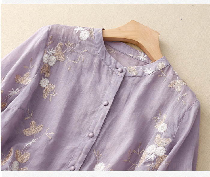 Elisette™ - Classic Embroidered Blouse